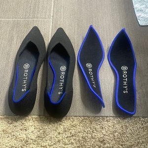 Very lightly worn Rothy’s with extra set of washable inserts